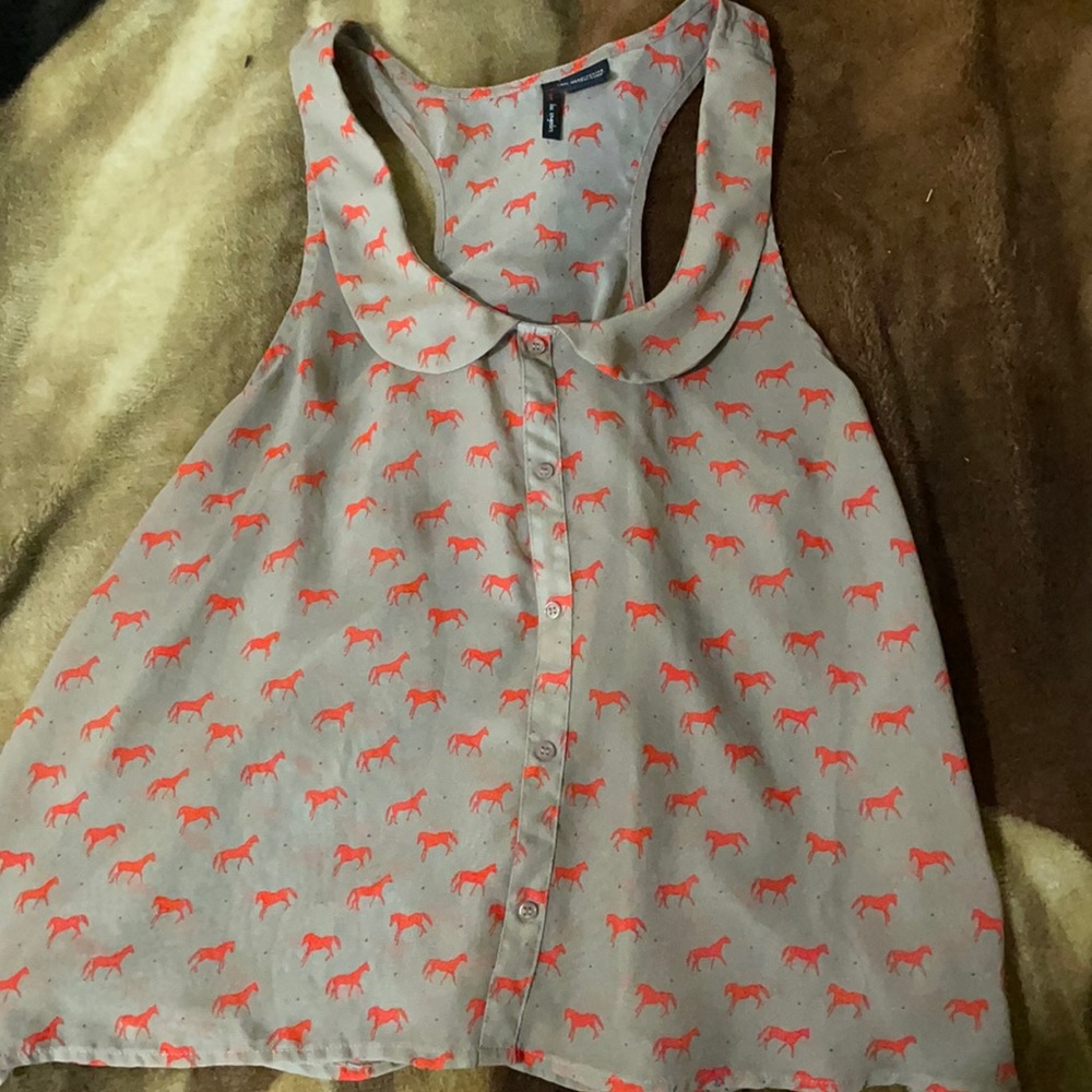 Ladies Large, Fire Los Angeles, button up top.